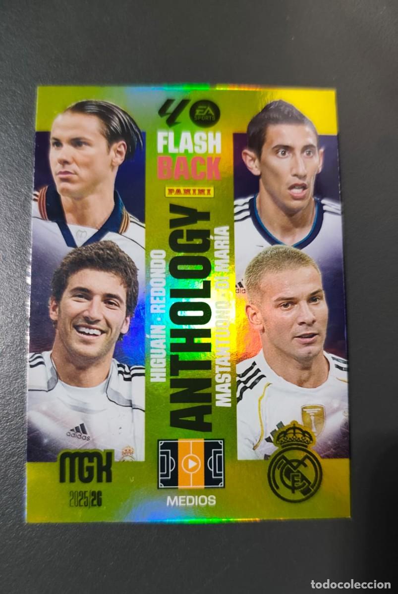 Cromos de f&uacute;tbol: MEGACRACKS PANINI LIGA 2025 2026 25 26 - CARD 519 Flashback Anthology Mastantuono REAL MADRID