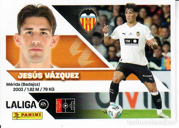 Cromos de f&uacute;tbol: CROMO PANINI LIGA ESTE 26 27 - N&ordm; 10 - JES&Uacute;S V&Aacute;ZQUEZ - VALENCIA
