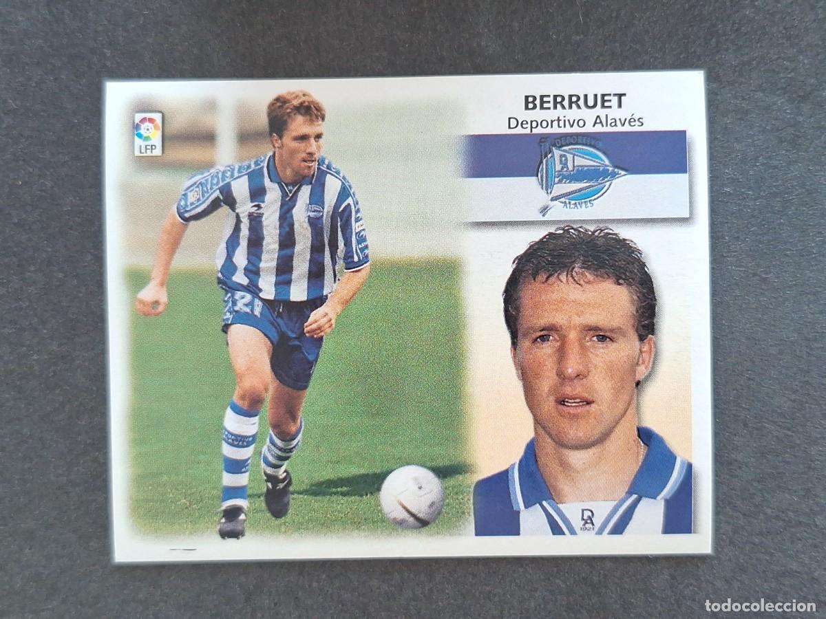Cromos de f&uacute;tbol: L5 BERRUET DEPORTIVO ALAVES LIGA ESTE 1999 2000 99 00 NUNCA PEGADO SIN PEGAR