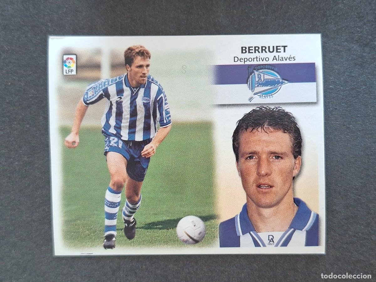 Cromos de f&uacute;tbol: L5 BERRUET DEPORTIVO ALAVES LIGA ESTE 1999 2000 99 00 NUNCA PEGADO SIN PEGAR