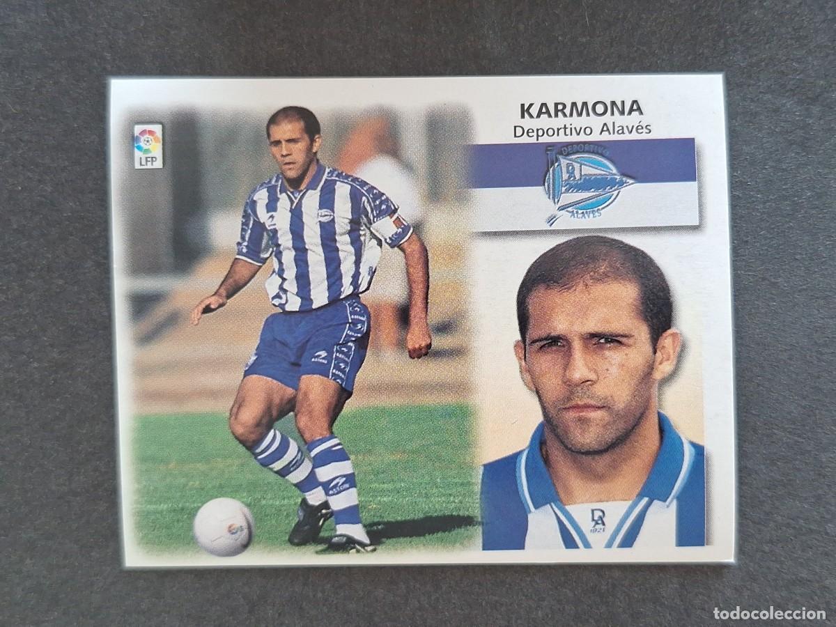 Cromos de f&uacute;tbol: L5 KARMONA DEPORTIVO ALAVES LIGA ESTE 1999 2000 99 00 NUNCA PEGADO SIN PEGAR