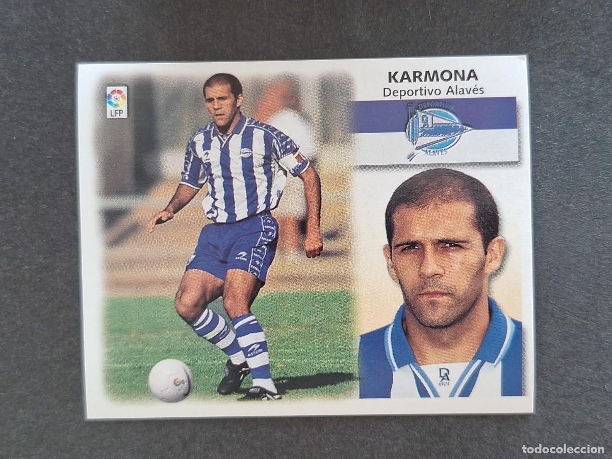 Cromos de f&uacute;tbol: L5 KARMONA DEPORTIVO ALAVES LIGA ESTE 1999 2000 99 00 NUNCA PEGADO SIN PEGAR