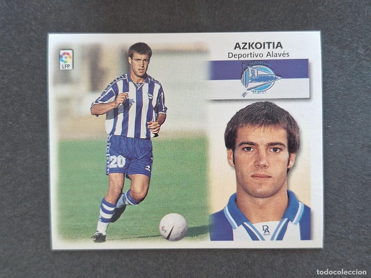 Cromos de f&uacute;tbol: L5 AZKOITIA DEPORTIVO ALAVES LIGA ESTE 1999 2000 99 00 NUNCA PEGADO SIN PEGAR