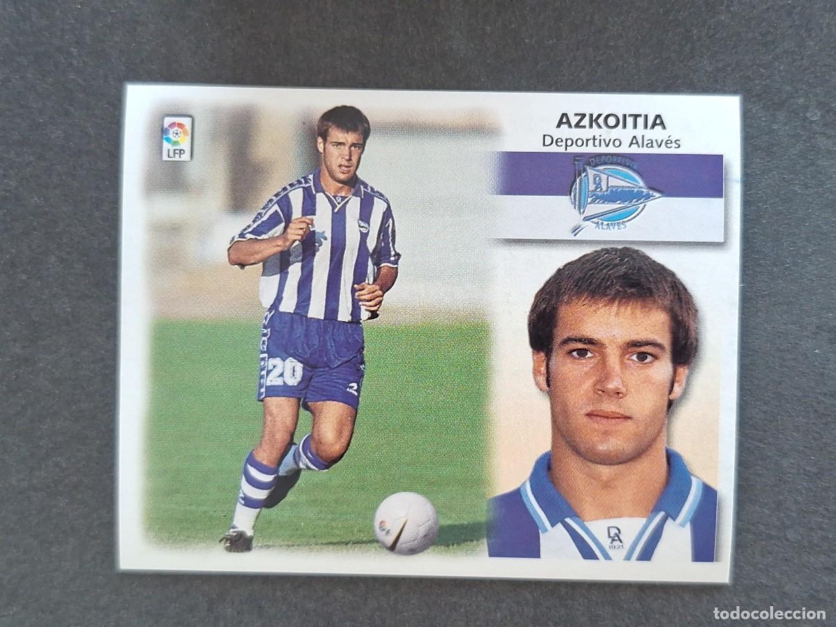 Cromos de f&uacute;tbol: L5 AZKOITIA DEPORTIVO ALAVES LIGA ESTE 1999 2000 99 00 NUNCA PEGADO SIN PEGAR
