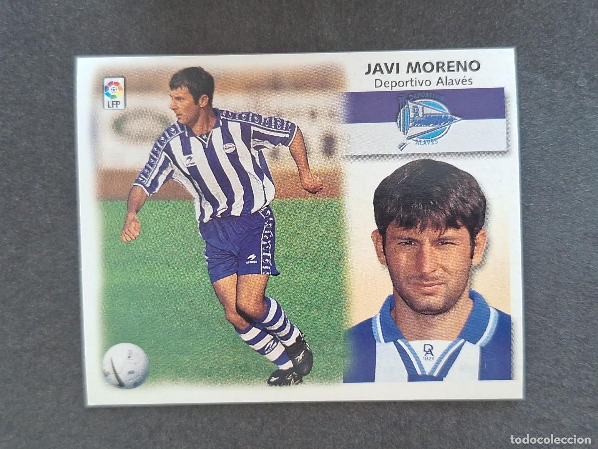 Cromos de f&uacute;tbol: L5 JAVI MORENO DEPORTIVO ALAVES LIGA ESTE 1999 2000 99 00 NUNCA PEGADO SIN PEGAR