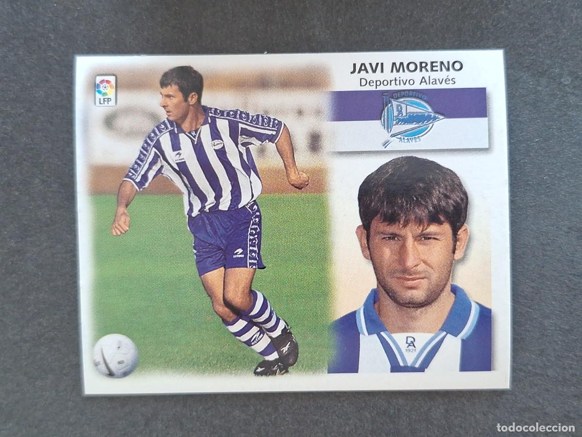 Cromos de f&uacute;tbol: L5 JAVI MORENO DEPORTIVO ALAVES LIGA ESTE 1999 2000 99 00 NUNCA PEGADO SIN PEGAR