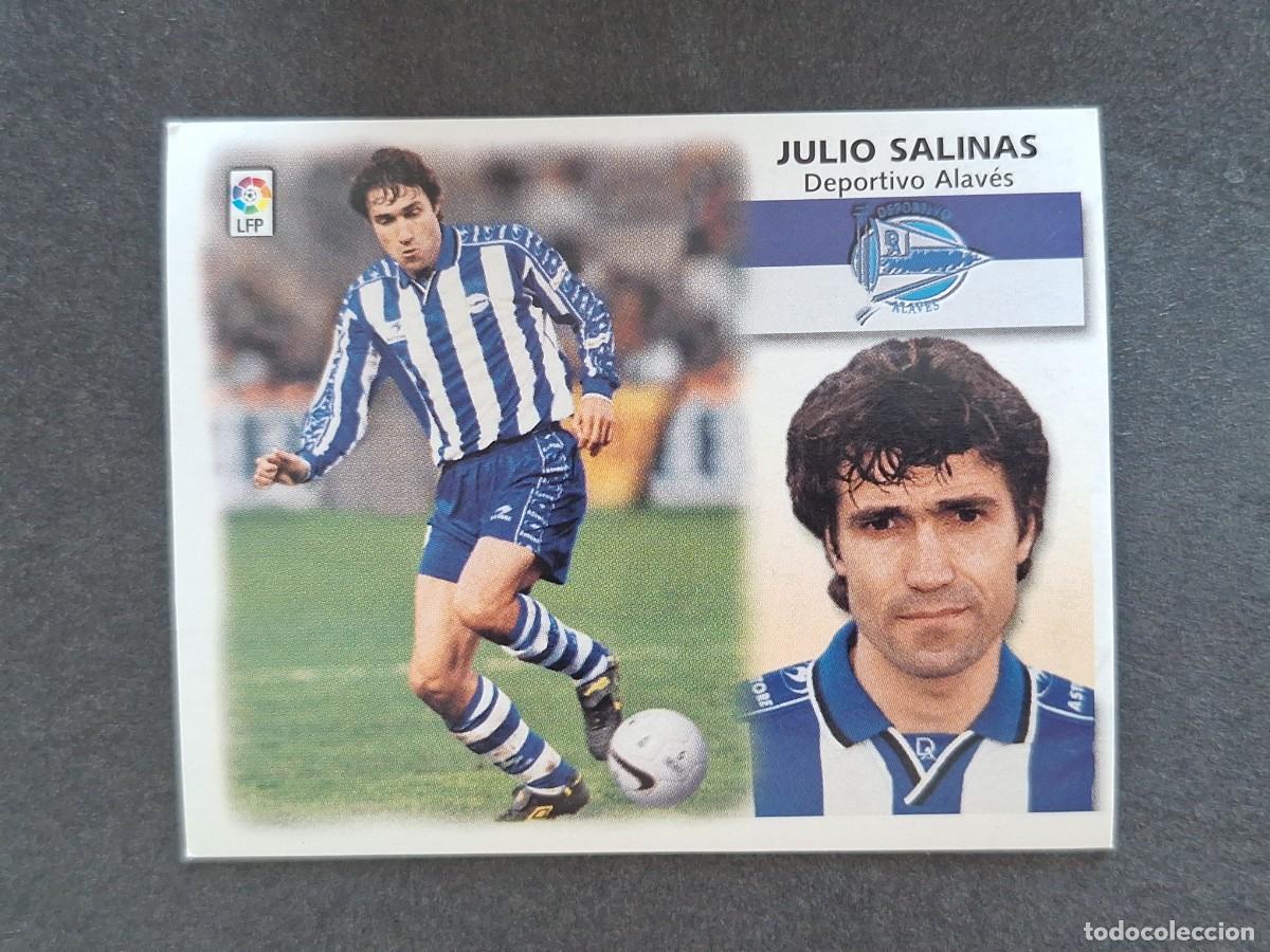 Cromos de f&uacute;tbol: L5 JULIO SALINAS DEPORTIVO ALAVES LIGA ESTE 1999 2000 99 00 NUNCA PEGADO SIN PEGAR