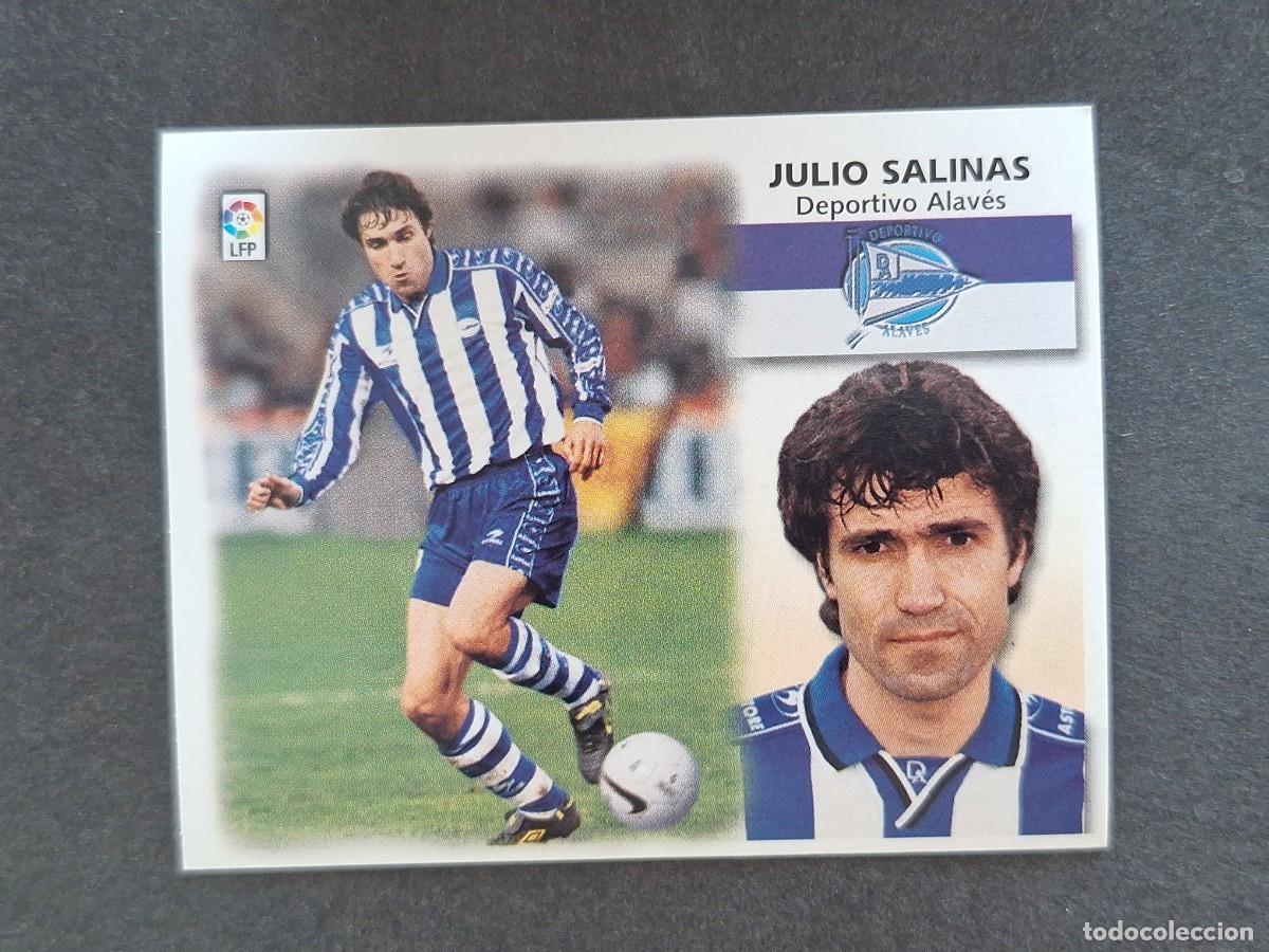 Cromos de f&uacute;tbol: L5 JULIO SALINAS DEPORTIVO ALAVES LIGA ESTE 1999 2000 99 00 NUNCA PEGADO SIN PEGAR