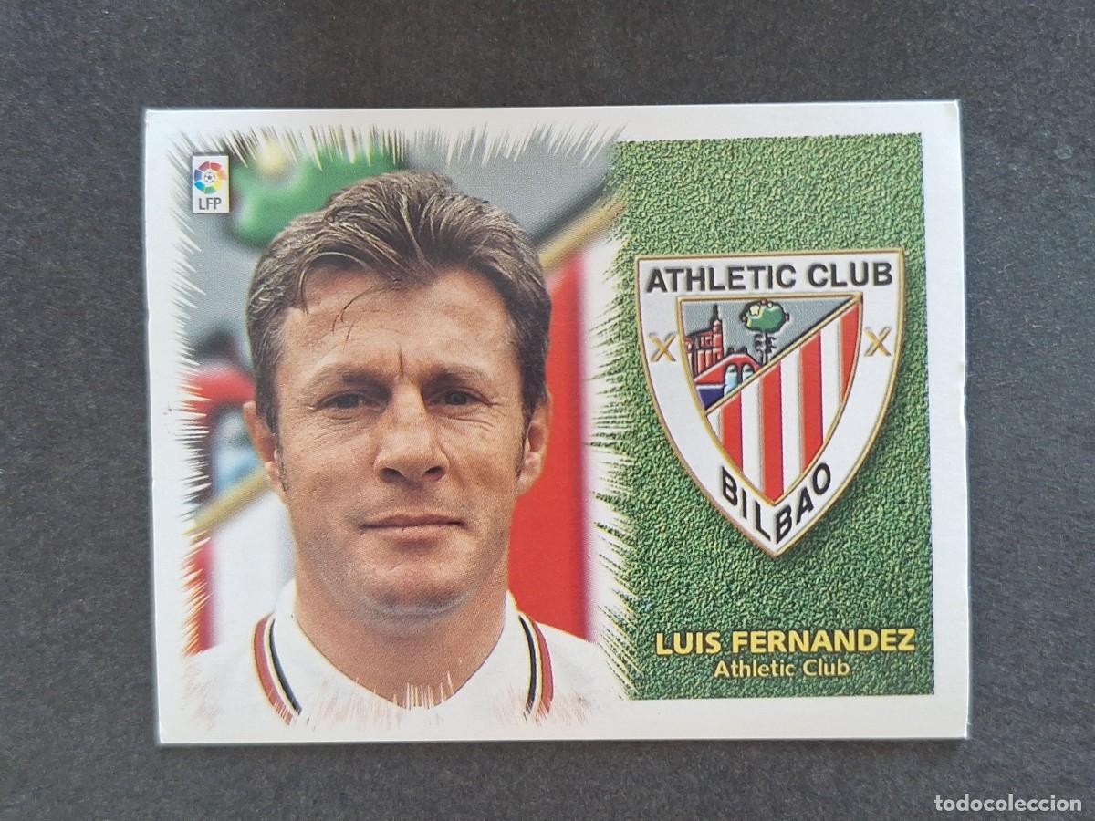 Cromos de f&uacute;tbol: L5 LUIS FERNANDEZ ENTRENADOR ATHLETIC DE BILBAO LIGA ESTE 1999 2000 99 00 NUNCA PEGADO SIN PEGAR