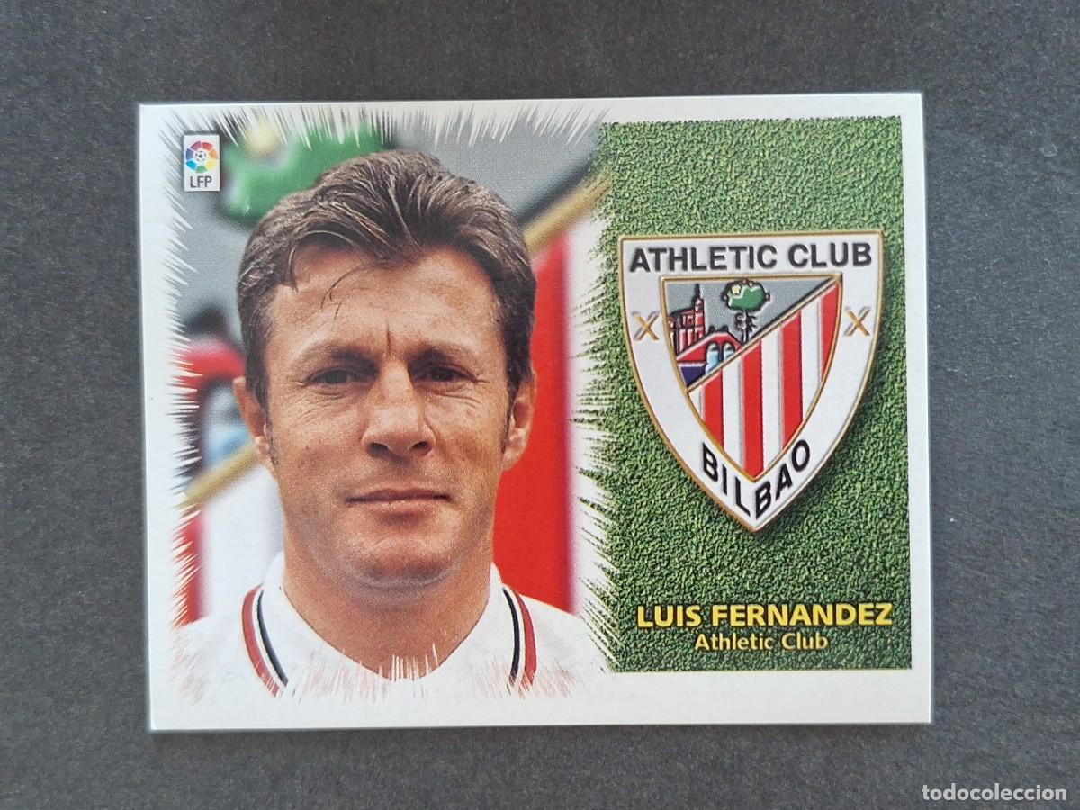 Cromos de f&uacute;tbol: L5 LUIS FERNANDEZ ENTRENADOR ATHLETIC DE BILBAO LIGA ESTE 1999 2000 99 00 NUNCA PEGADO SIN PEGAR