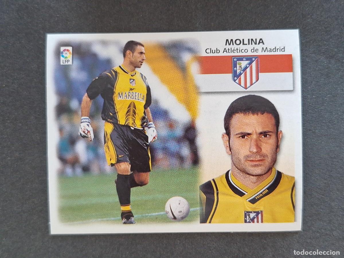 Cromos de f&uacute;tbol: L5 MOLINA ATLETICO DE MADRID LIGA ESTE 1999 2000 99 00 NUNCA PEGADO SIN PEGAR