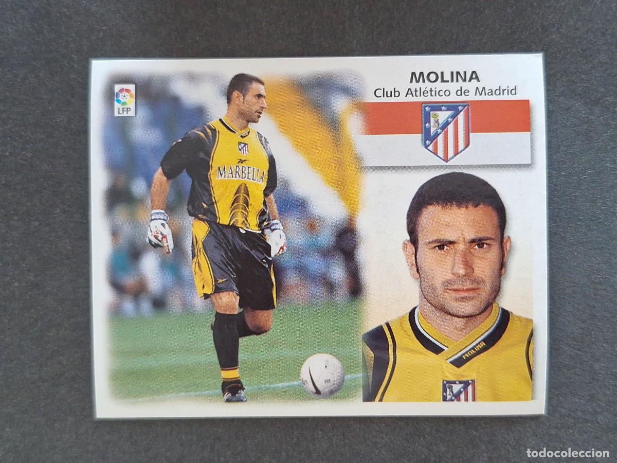 Cromos de f&uacute;tbol: L5 MOLINA ATLETICO DE MADRID LIGA ESTE 1999 2000 99 00 NUNCA PEGADO SIN PEGAR