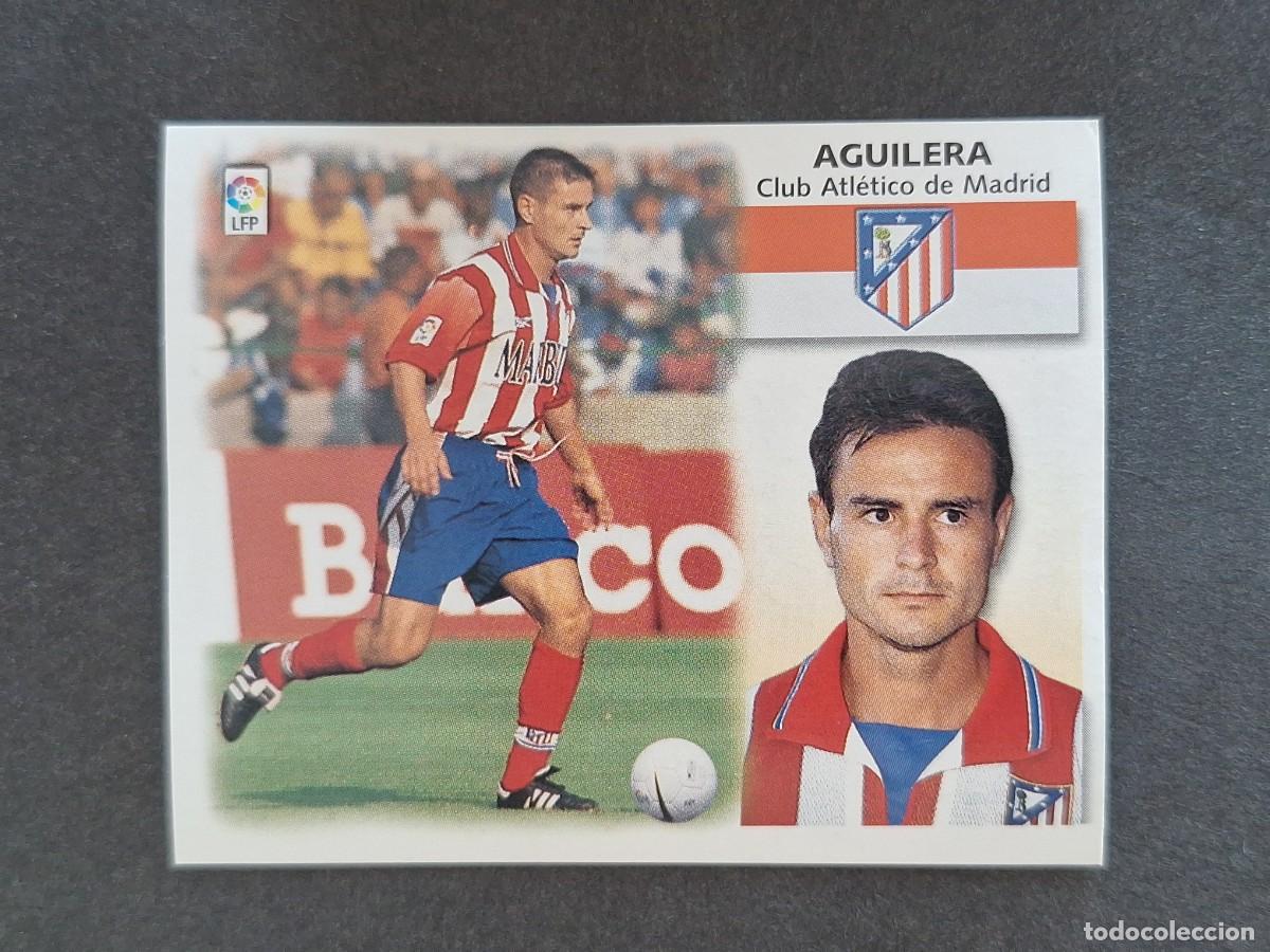 Cromos de f&uacute;tbol: L5 AGUILERA ATLETICO DE MADRID LIGA ESTE 1999 2000 99 00 NUNCA PEGADO SIN PEGAR