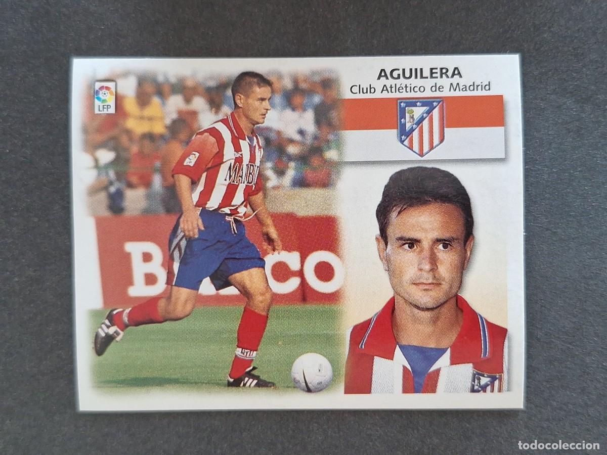 Cromos de f&uacute;tbol: L5 AGUILERA ATLETICO DE MADRID LIGA ESTE 1999 2000 99 00 NUNCA PEGADO SIN PEGAR