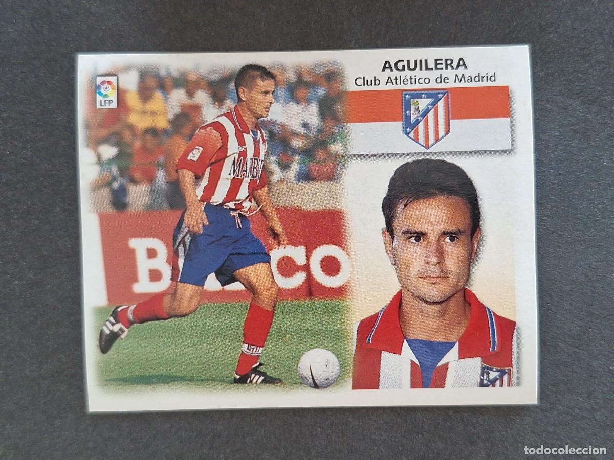 Cromos de f&uacute;tbol: L5 AGUILERA ATLETICO DE MADRID LIGA ESTE 1999 2000 99 00 NUNCA PEGADO SIN PEGAR