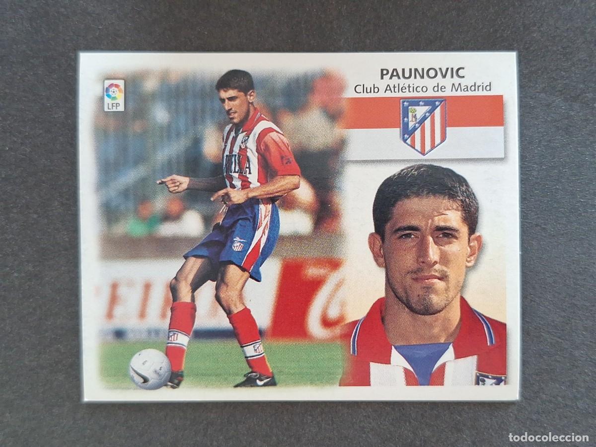 Cromos de f&uacute;tbol: L5 PAUNOVIC ATLETICO DE MADRID LIGA ESTE 1999 2000 99 00 NUNCA PEGADO SIN PEGAR