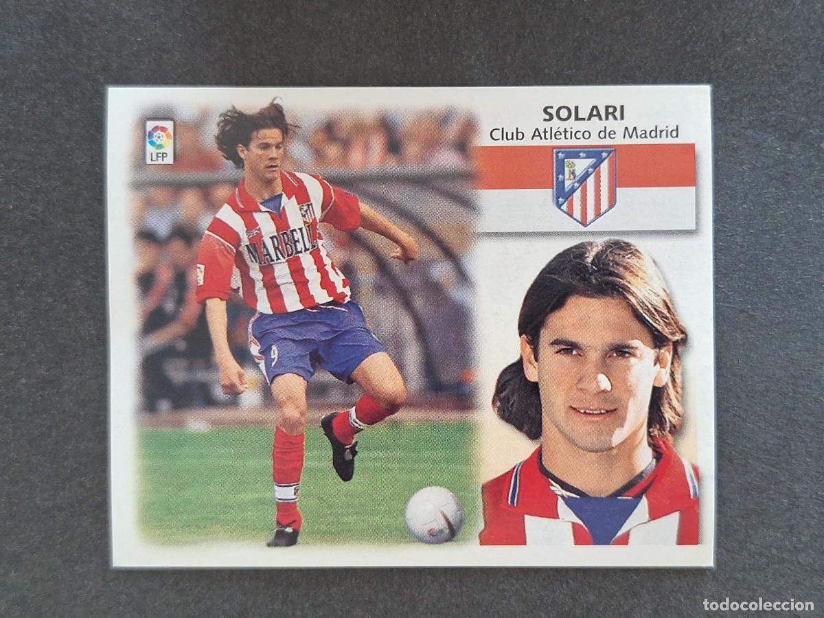 Cromos de f&uacute;tbol: L5 SOLARI ATLETICO DE MADRID LIGA ESTE 1999 2000 99 00 NUNCA PEGADO SIN PEGAR