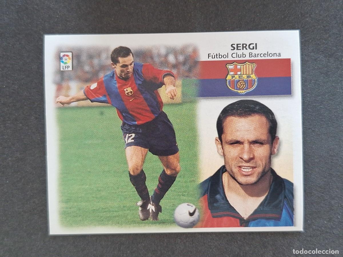 Cromos de f&uacute;tbol: L5 SERGI F. C. BARCELONA LIGA ESTE 1999 2000 99 00 NUNCA PEGADO SIN PEGAR