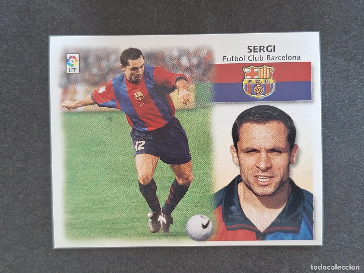 Cromos de f&uacute;tbol: L5 SERGI F. C. BARCELONA LIGA ESTE 1999 2000 99 00 NUNCA PEGADO SIN PEGAR