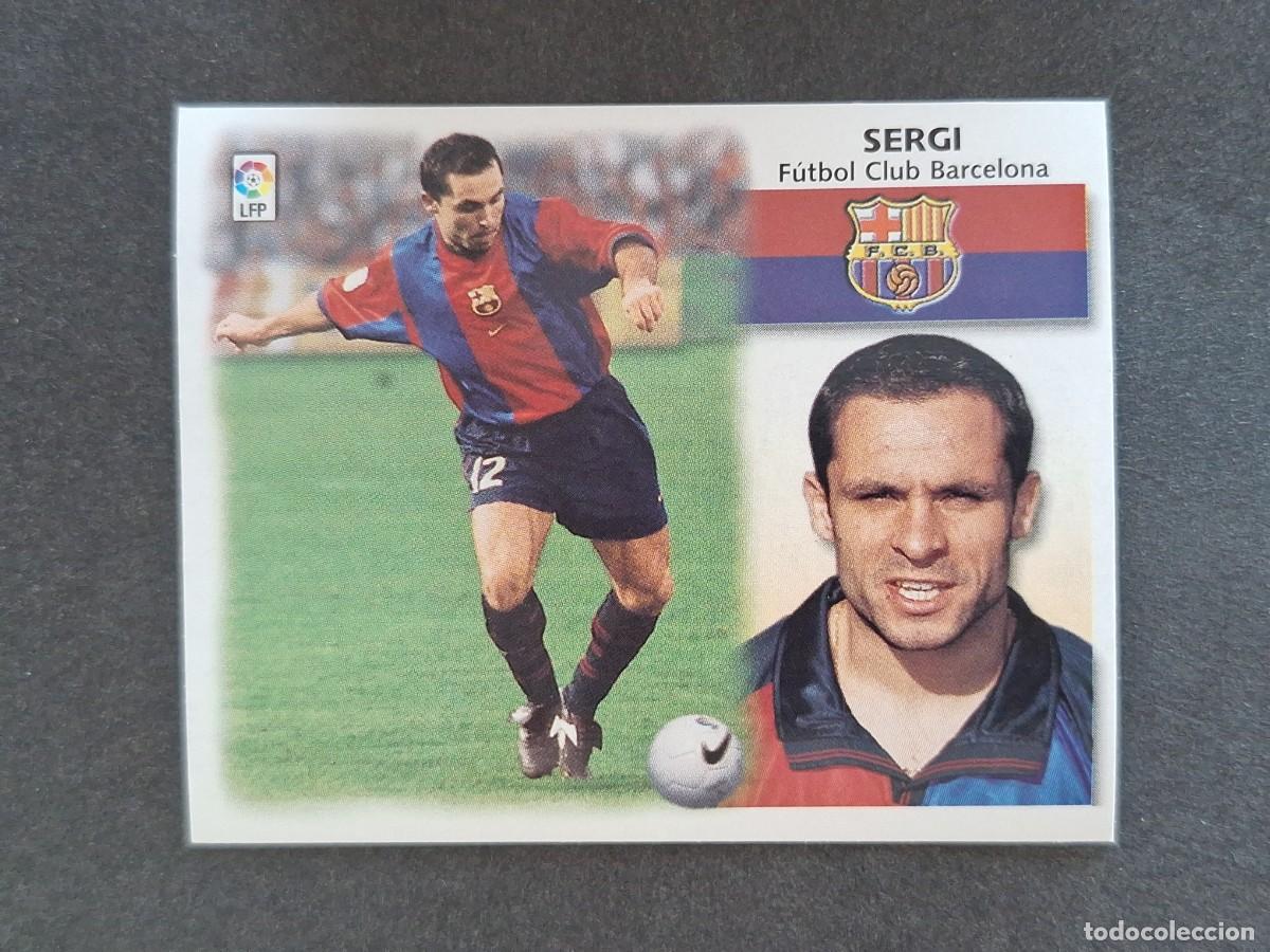 Cromos de f&uacute;tbol: L5 SERGI F. C. BARCELONA LIGA ESTE 1999 2000 99 00 NUNCA PEGADO SIN PEGAR