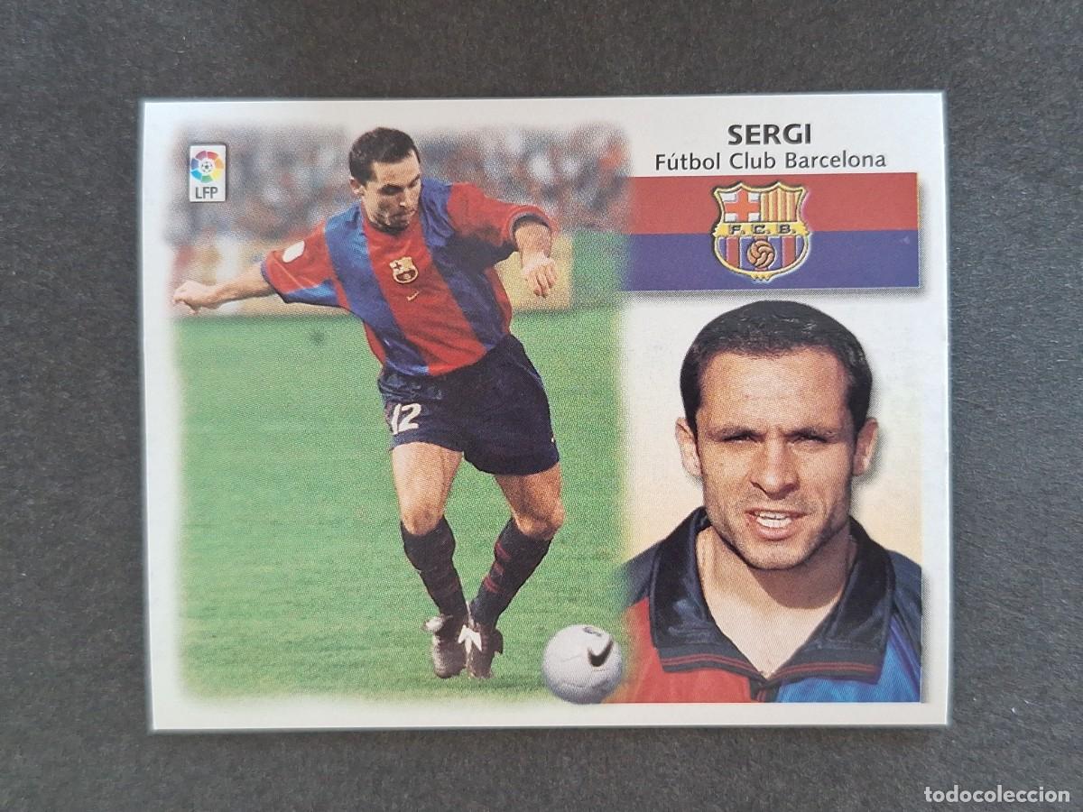 Cromos de f&uacute;tbol: L5 SERGI F. C. BARCELONA LIGA ESTE 1999 2000 99 00 NUNCA PEGADO SIN PEGAR