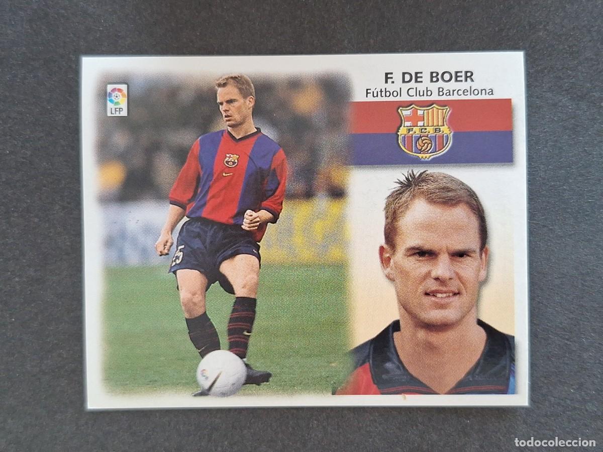 Cromos de f&uacute;tbol: L5 F. DE BOER F. C. BARCELONA LIGA ESTE 1999 2000 99 00 NUNCA PEGADO SIN PEGAR