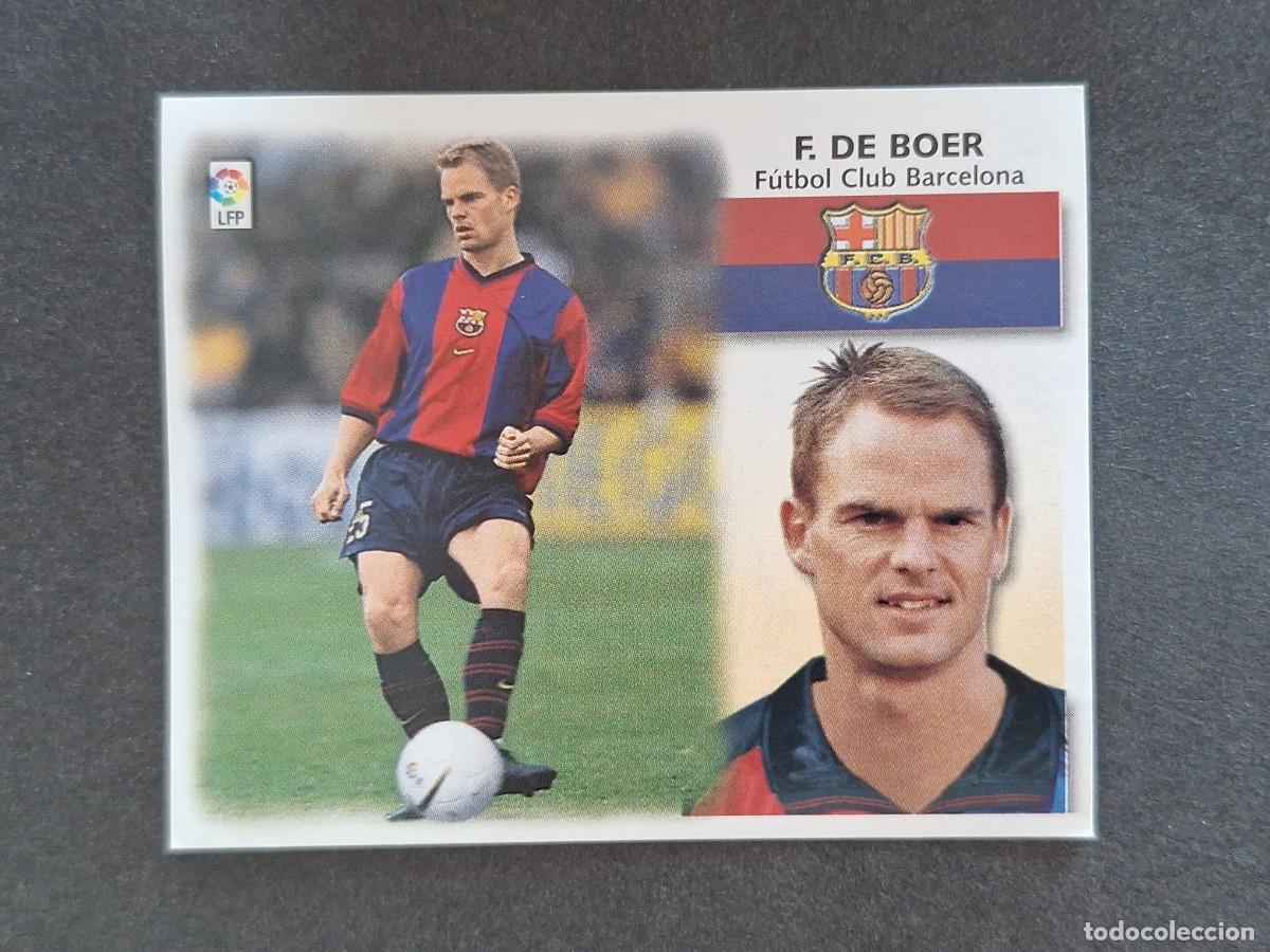 Cromos de f&uacute;tbol: L5 F. DE BOER F. C. BARCELONA LIGA ESTE 1999 2000 99 00 NUNCA PEGADO SIN PEGAR