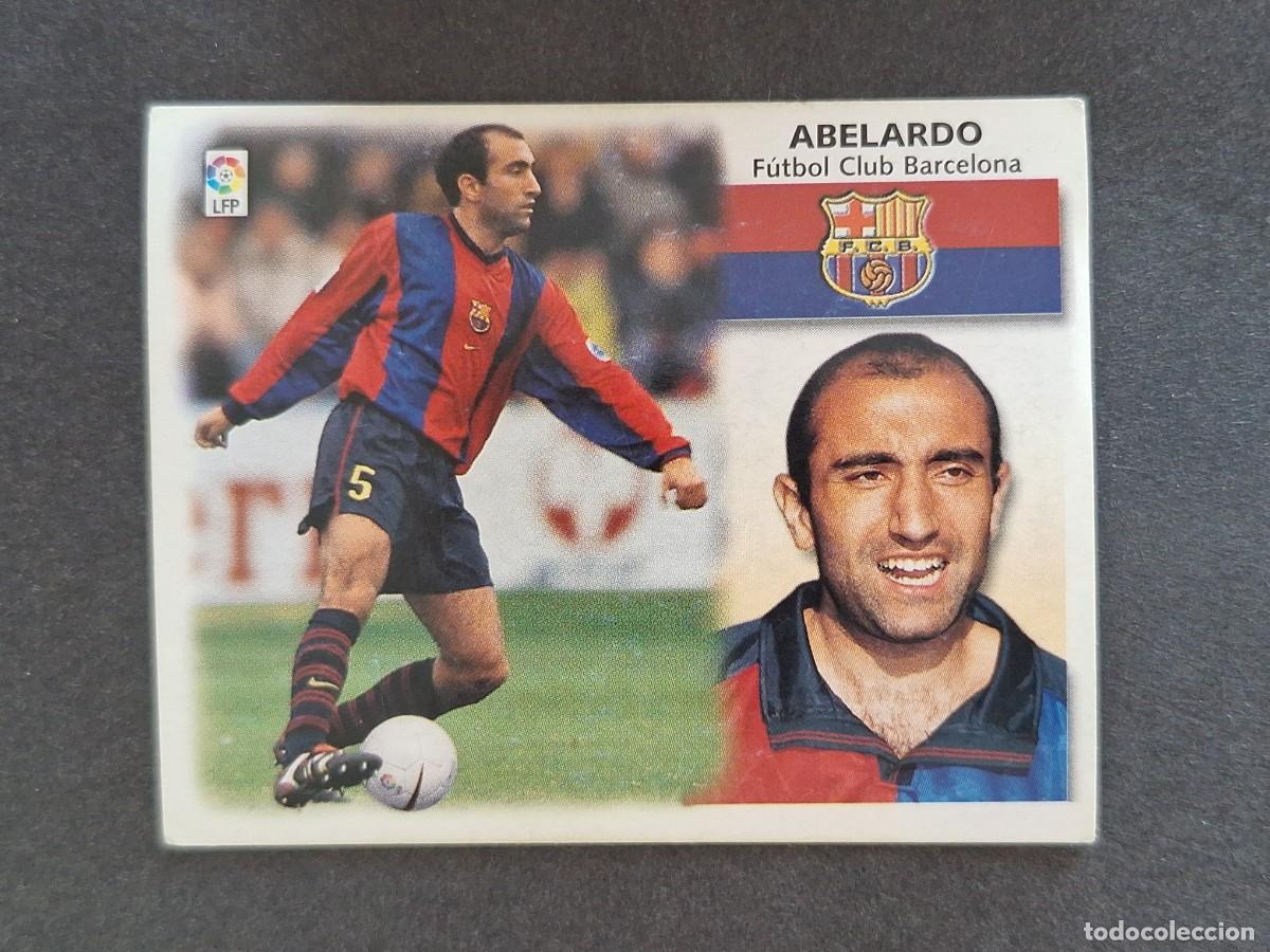 Cromos de f&uacute;tbol: L5 ABELARDO F. C. BARCELONA LIGA ESTE 1999 2000 99 00 NUNCA PEGADO SIN PEGAR