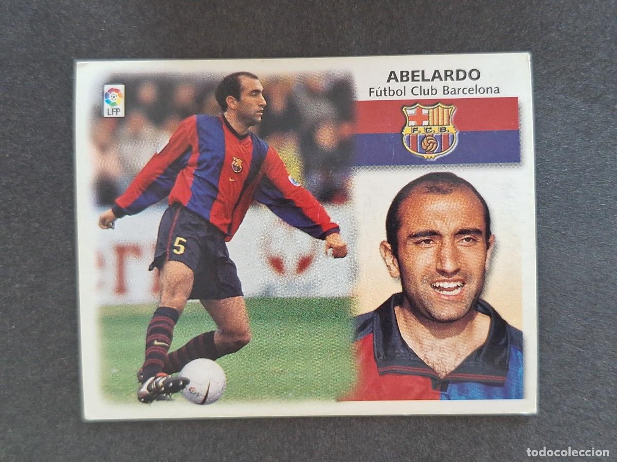 Cromos de f&uacute;tbol: L5 ABELARDO F. C. BARCELONA LIGA ESTE 1999 2000 99 00 NUNCA PEGADO SIN PEGAR