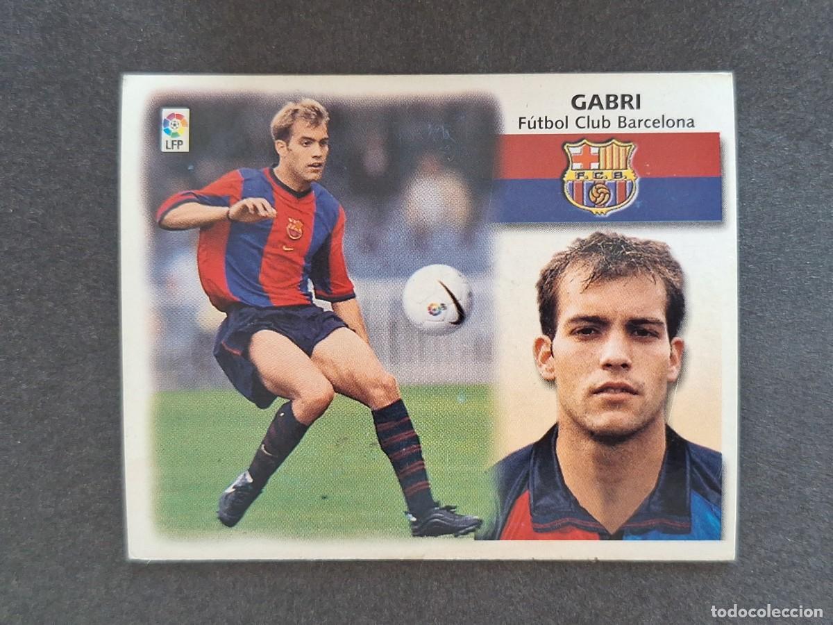 Cromos de Futebol: L5 GABRI F. C. BARCELONA LIGA ESTE 1999 2000 99 00 NUNCA PEGADO SIN PEGAR