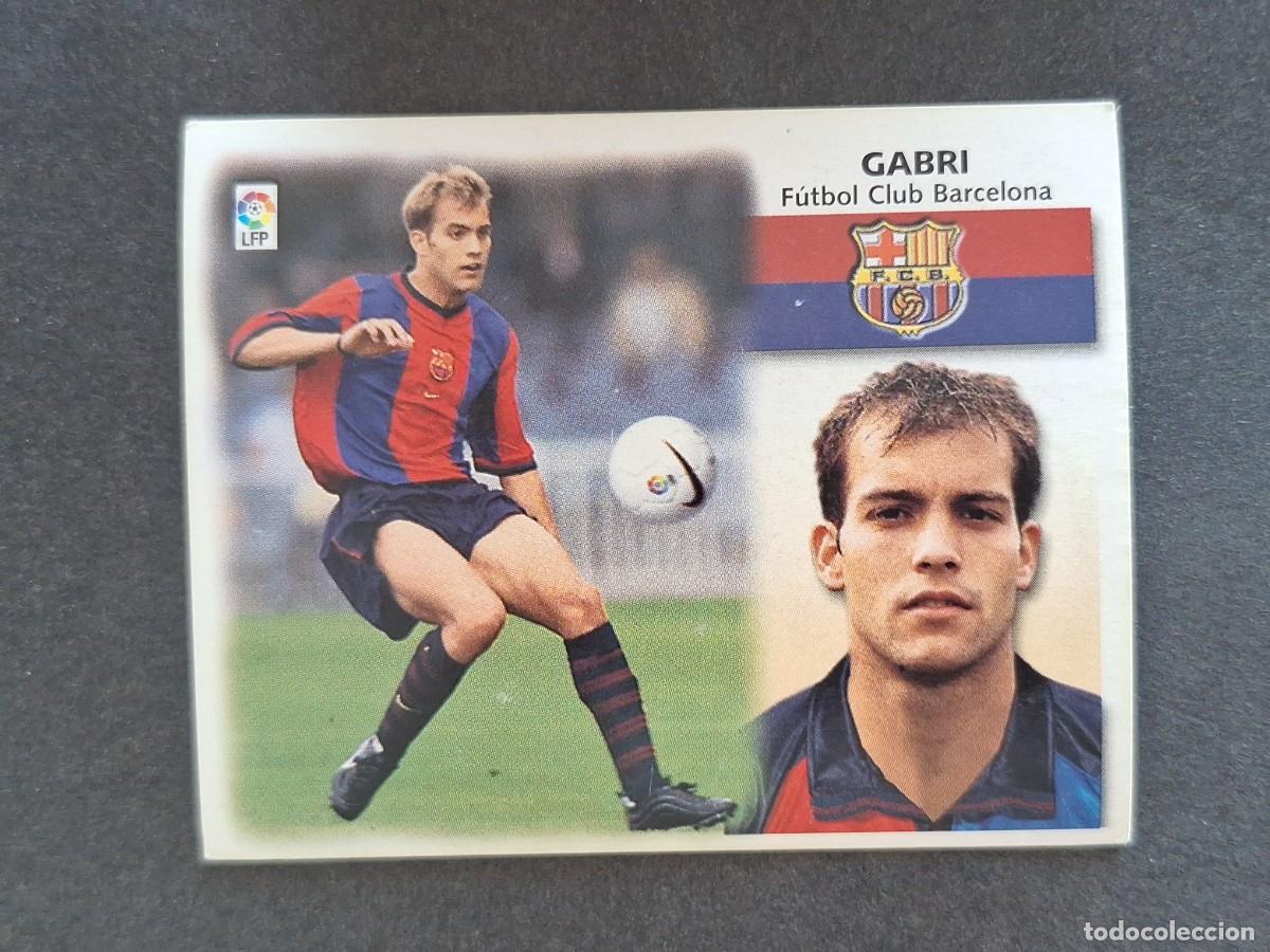 Cromos de Futebol: L5 GABRI F. C. BARCELONA LIGA ESTE 1999 2000 99 00 NUNCA PEGADO SIN PEGAR