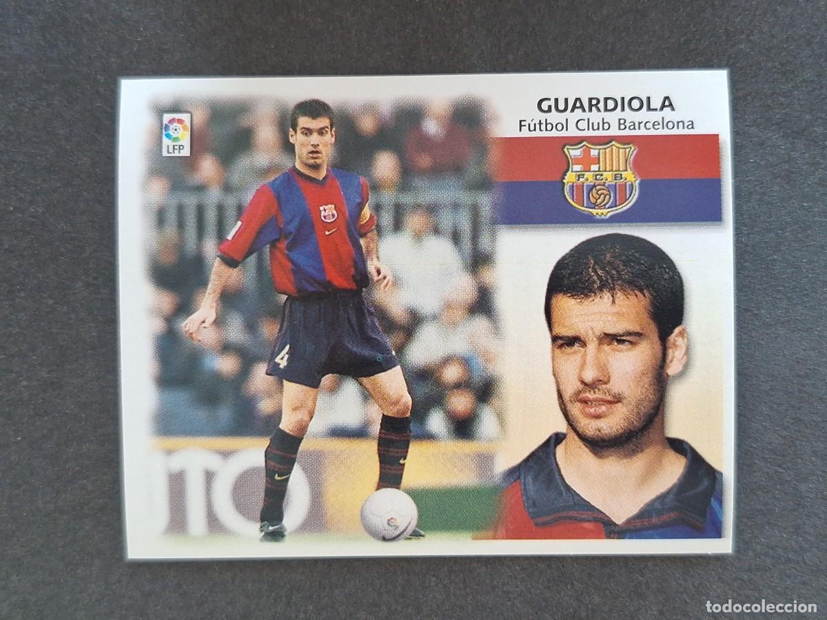 Cartes &agrave; collectionner de Football: L5 GUARDIOLA F. C. BARCELONA LIGA ESTE 1999 2000 99 00 NUNCA PEGADO SIN PEGAR