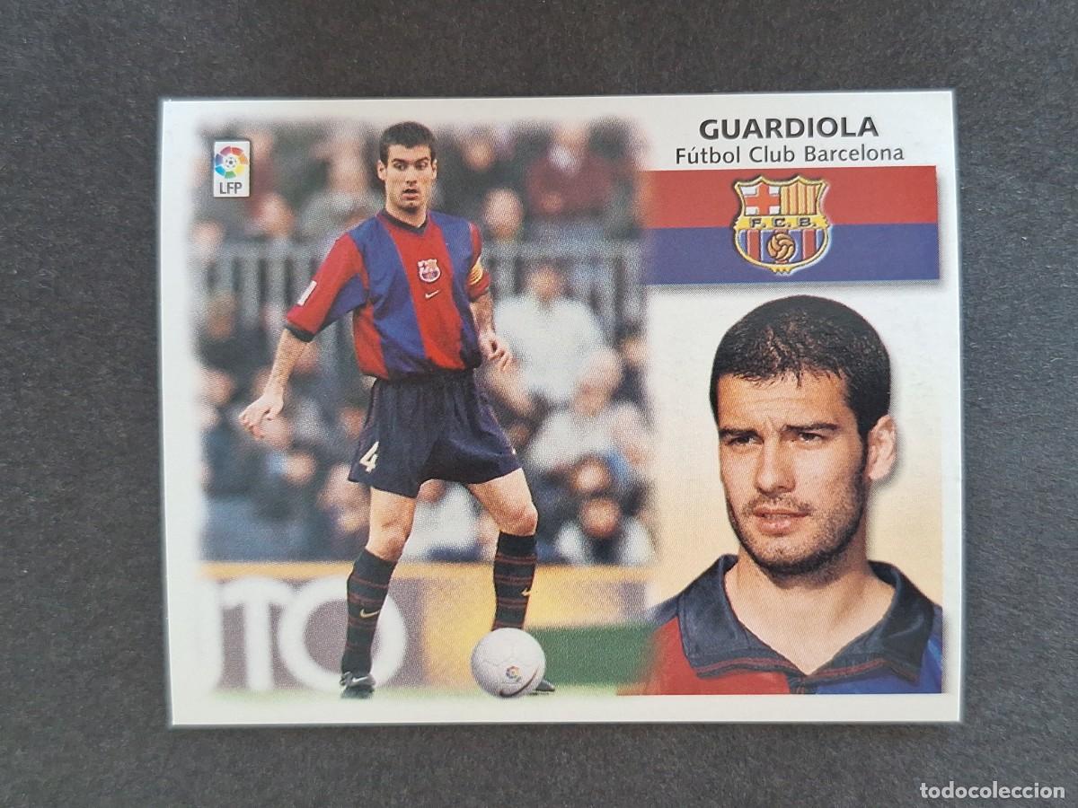 Cartes &agrave; collectionner de Football: L5 GUARDIOLA F. C. BARCELONA LIGA ESTE 1999 2000 99 00 NUNCA PEGADO SIN PEGAR