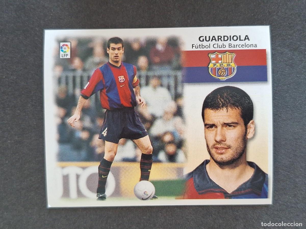Cartes &agrave; collectionner de Football: L5 GUARDIOLA F. C. BARCELONA LIGA ESTE 1999 2000 99 00 NUNCA PEGADO SIN PEGAR