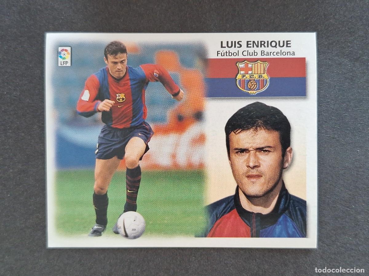 Cartes &agrave; collectionner de Football: L5 LUIS ENRIQUE F. C. BARCELONA LIGA ESTE 1999 2000 99 00 NUNCA PEGADO SIN PEGAR