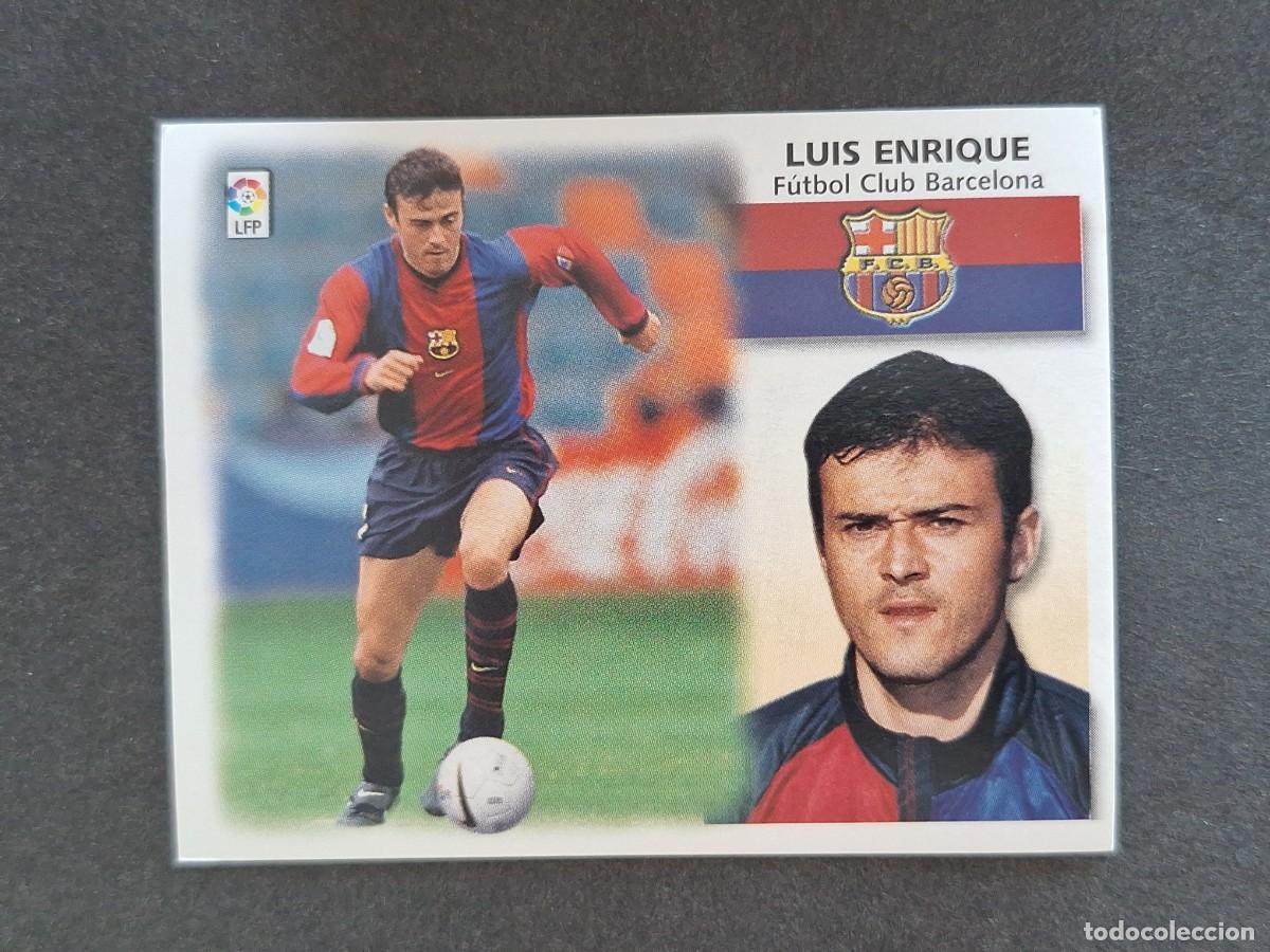 Cromos de f&uacute;tbol: L5 LUIS ENRIQUE F. C. BARCELONA LIGA ESTE 1999 2000 99 00 NUNCA PEGADO SIN PEGAR