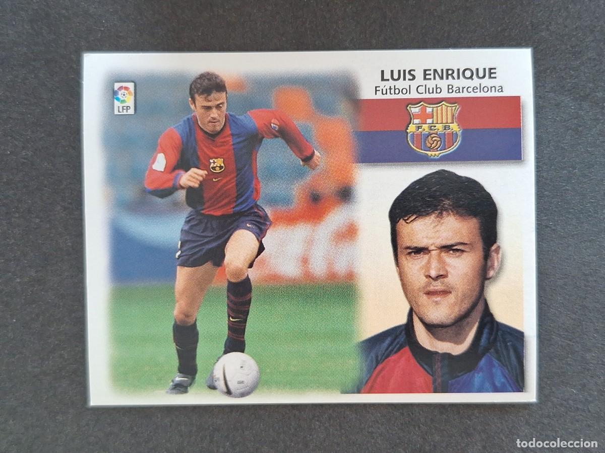 Cromos de f&uacute;tbol: L5 LUIS ENRIQUE F. C. BARCELONA LIGA ESTE 1999 2000 99 00 NUNCA PEGADO SIN PEGAR