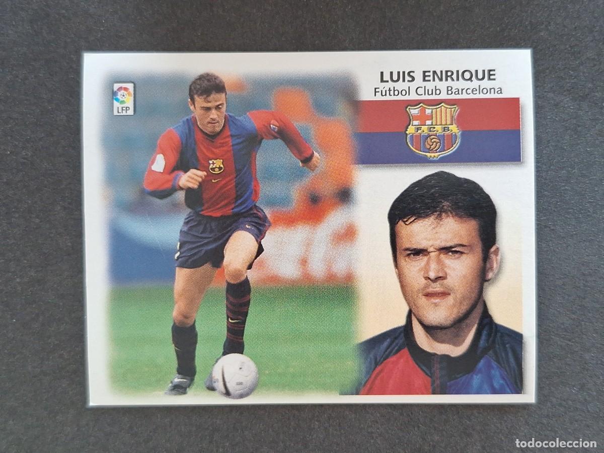 Cromos de f&uacute;tbol: L5 LUIS ENRIQUE F. C. BARCELONA LIGA ESTE 1999 2000 99 00 NUNCA PEGADO SIN PEGAR
