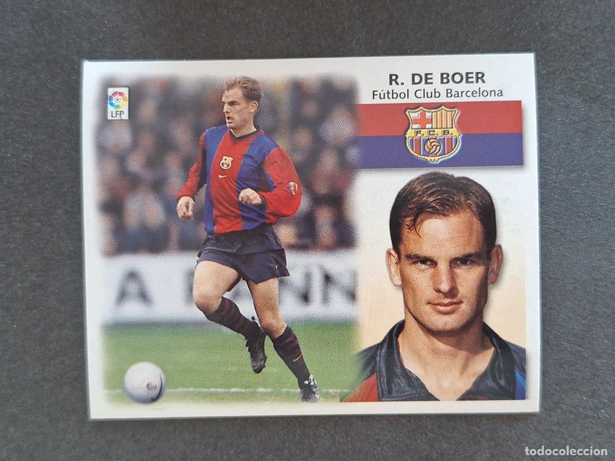 Cromos de f&uacute;tbol: L5 R. DE BOER F. C. BARCELONA LIGA ESTE 1999 2000 99 00 NUNCA PEGADO SIN PEGAR