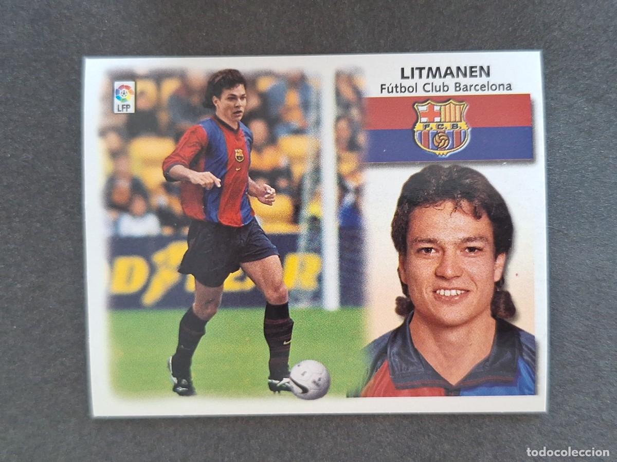 Cromos de f&uacute;tbol: L5 LITMANEN F. C. BARCELONA LIGA ESTE 1999 2000 99 00 NUNCA PEGADO SIN PEGAR
