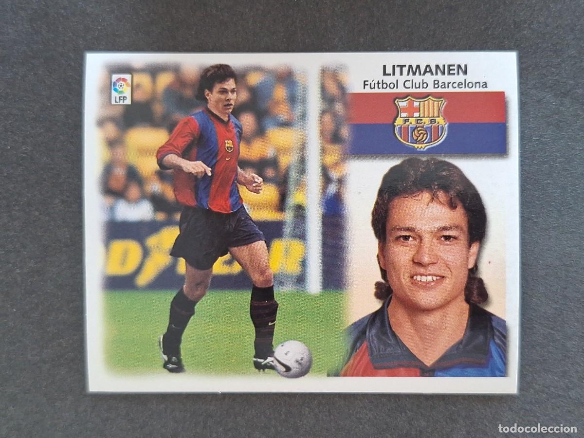 Cromos de f&uacute;tbol: L5 LITMANEN F. C. BARCELONA LIGA ESTE 1999 2000 99 00 NUNCA PEGADO SIN PEGAR