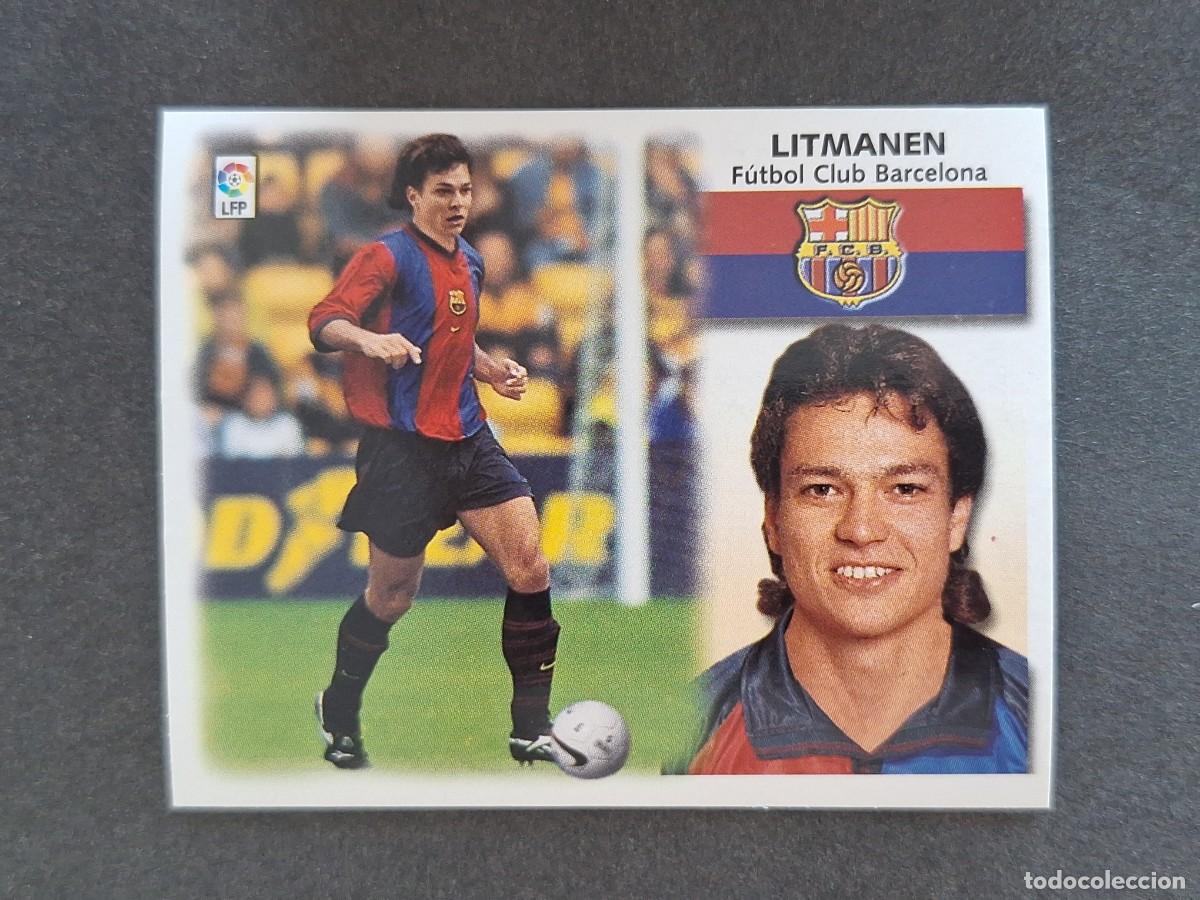 Cromos de f&uacute;tbol: L5 LITMANEN F. C. BARCELONA LIGA ESTE 1999 2000 99 00 NUNCA PEGADO SIN PEGAR