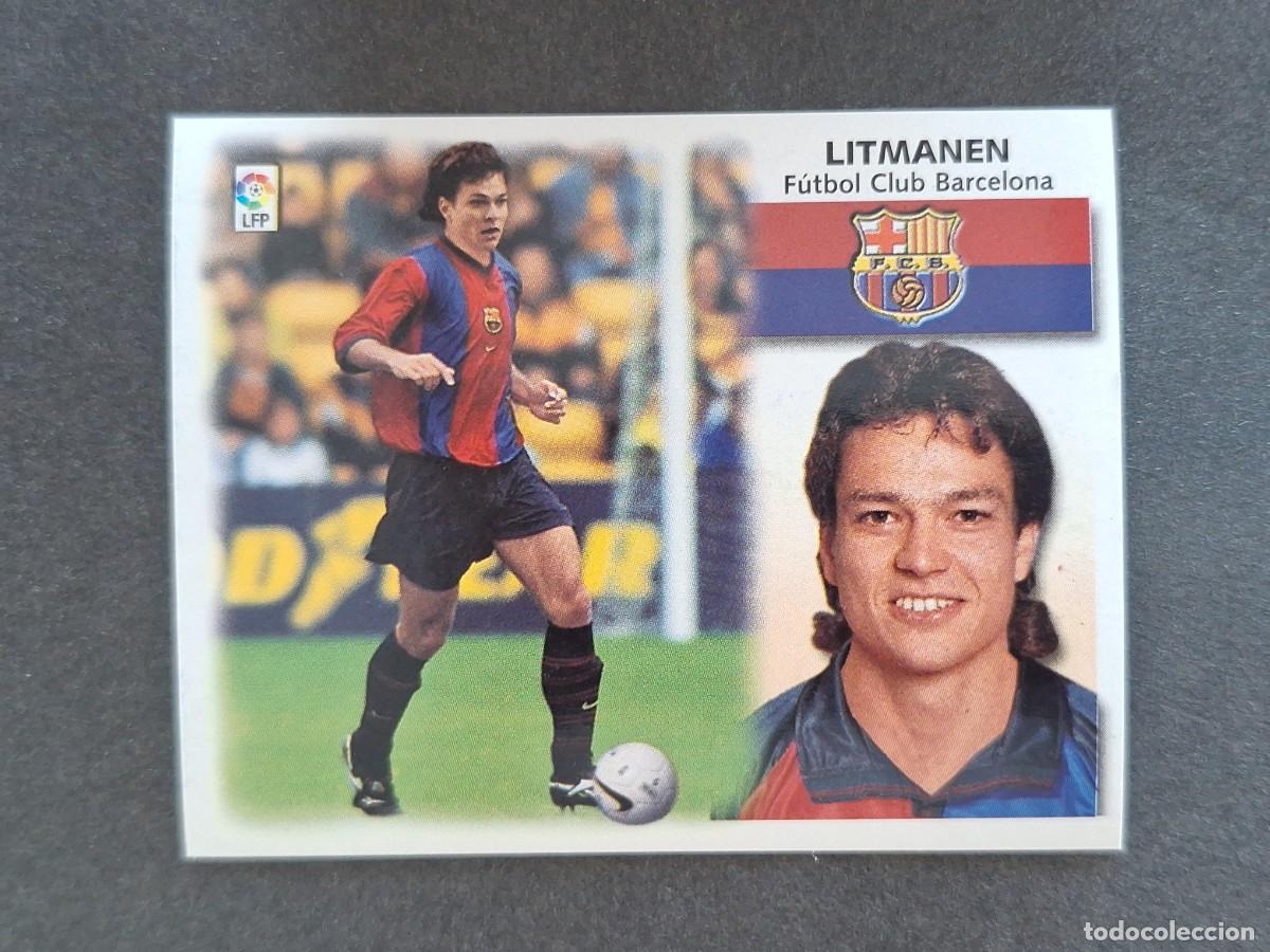 Cromos de f&uacute;tbol: L5 LITMANEN F. C. BARCELONA LIGA ESTE 1999 2000 99 00 NUNCA PEGADO SIN PEGAR
