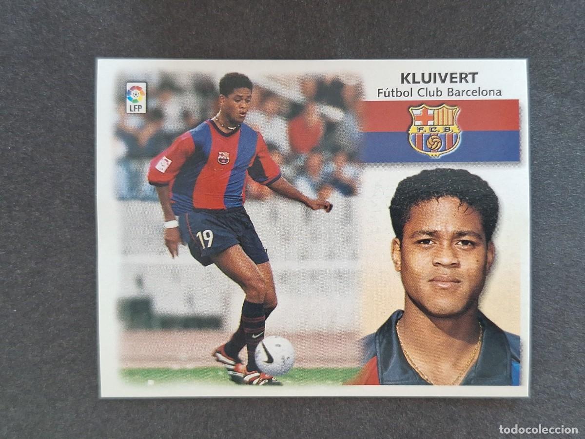 Cromos de f&uacute;tbol: L5 KLUIVERT F. C. BARCELONA LIGA ESTE 1999 2000 99 00 NUNCA PEGADO SIN PEGAR