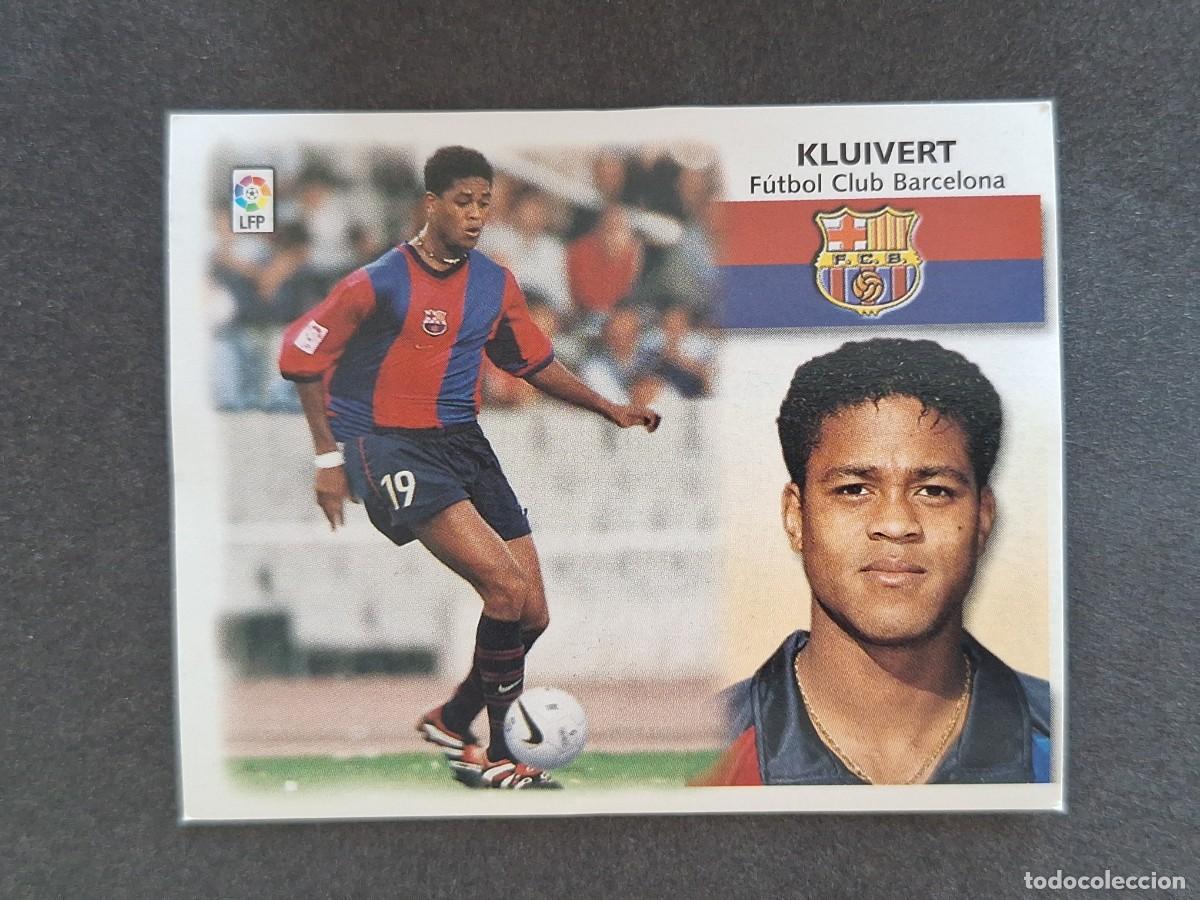 Cromos de f&uacute;tbol: L5 KLUIVERT F. C. BARCELONA LIGA ESTE 1999 2000 99 00 NUNCA PEGADO SIN PEGAR