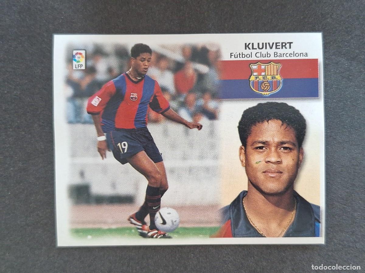 Cromos de f&uacute;tbol: L5 KLUIVERT F. C. BARCELONA LIGA ESTE 1999 2000 99 00 NUNCA PEGADO SIN PEGAR