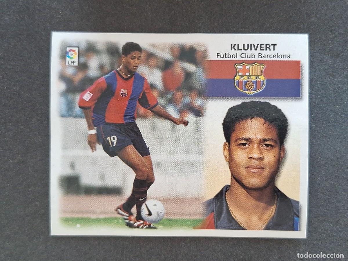 Cromos de f&uacute;tbol: L5 KLUIVERT F. C. BARCELONA LIGA ESTE 1999 2000 99 00 NUNCA PEGADO SIN PEGAR