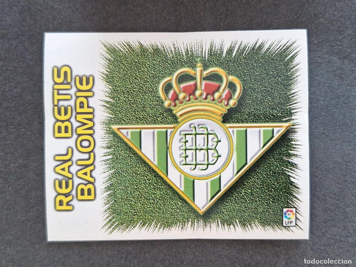 Cromos de f&uacute;tbol: L5 ESCUDO REAL BETIS BALOMPIE LIGA ESTE 1999 2000 99 00 NUNCA PEGADO SIN PEGAR