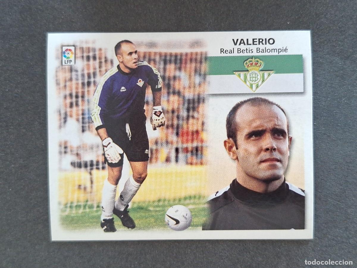 Cromos de f&uacute;tbol: L5 VALERIO REAL BETIS BALOMPIE LIGA ESTE 1999 2000 99 00 NUNCA PEGADO SIN PEGAR