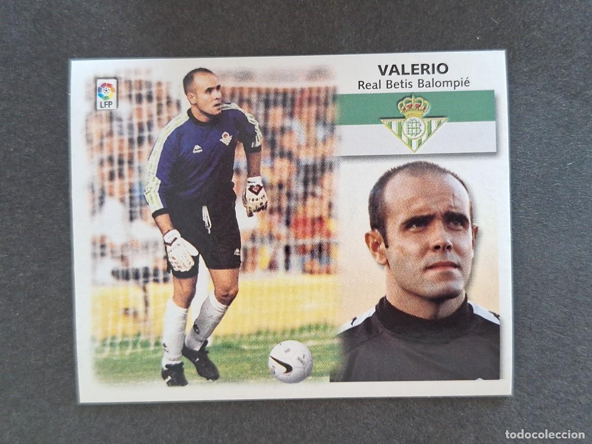 Cromos de f&uacute;tbol: L5 VALERIO REAL BETIS BALOMPIE LIGA ESTE 1999 2000 99 00 NUNCA PEGADO SIN PEGAR